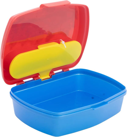 Stor: Marvel Spiderman Moving Target - Funny Sandwich Box With Cutlery (83509)