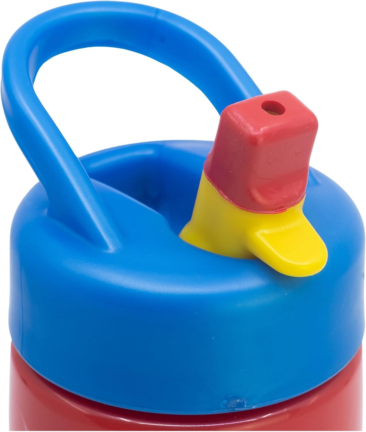 Spiderman Sports Water Bottle with Straw and Built-in Handle 14oz