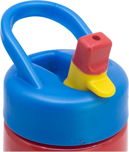 Spiderman Sports Water Bottle with Straw and Built-in Handle 14oz