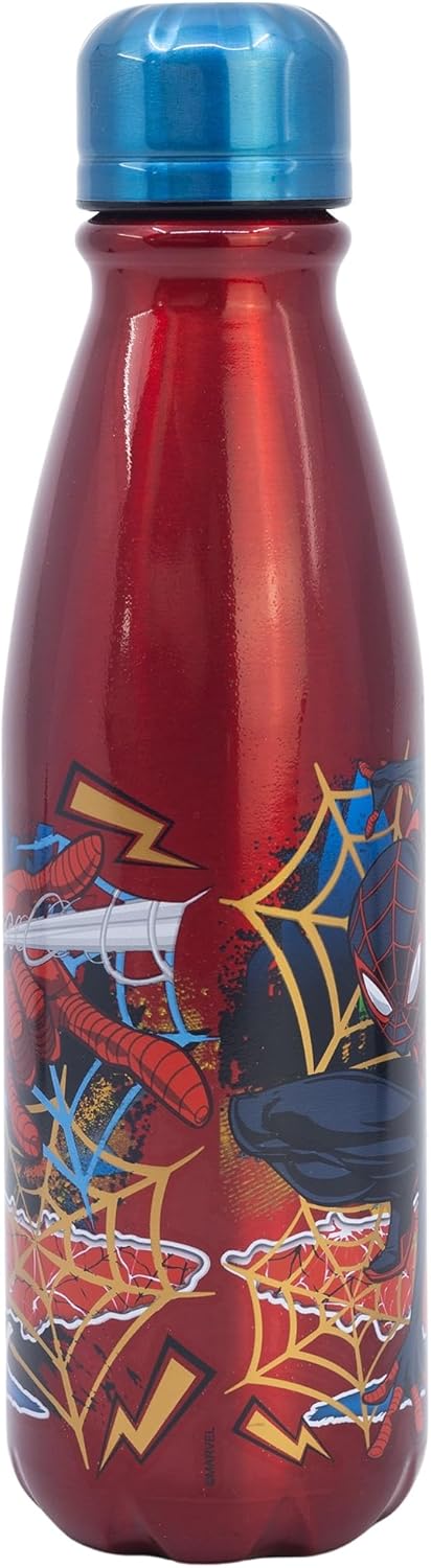 Stor REUSABLE ALUMINUM BOTTLE FOR CHILDREN 600 ML | SPIDERMAN MOVING TARGET
