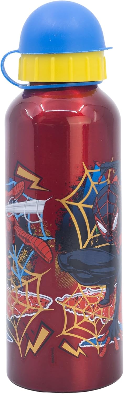 Stor Reusable Aluminium Bottle DE 530 ml | Spiderman Moving Target