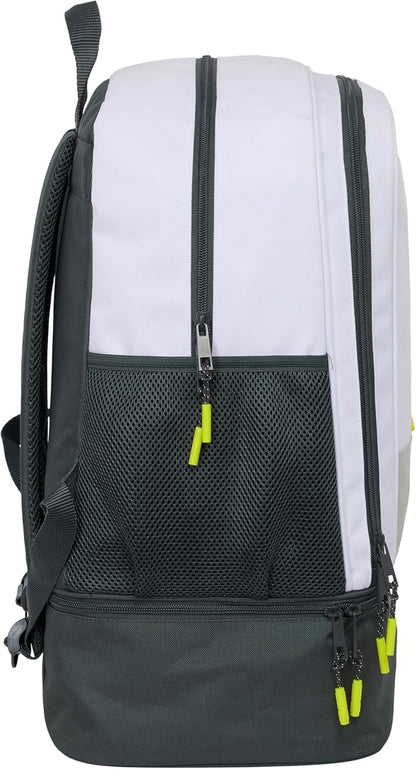 Safta Real Madrid EQUIPACIÓN 25/26 – Training Backpack, for Daily Use, Ideal for Children of Different Ages, Comfortable and Versatile, Quality and Resistance, 35 x 24 x 50 cm, white, M, Casual