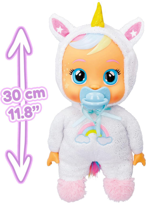 Cry Babies Goodnight Dreamy - Interactive Soft Cuddly Doll, Bedtime Doll with Night Light and Lullabys - Gift Toy for Girls and Boys Ages 18 Months and Up