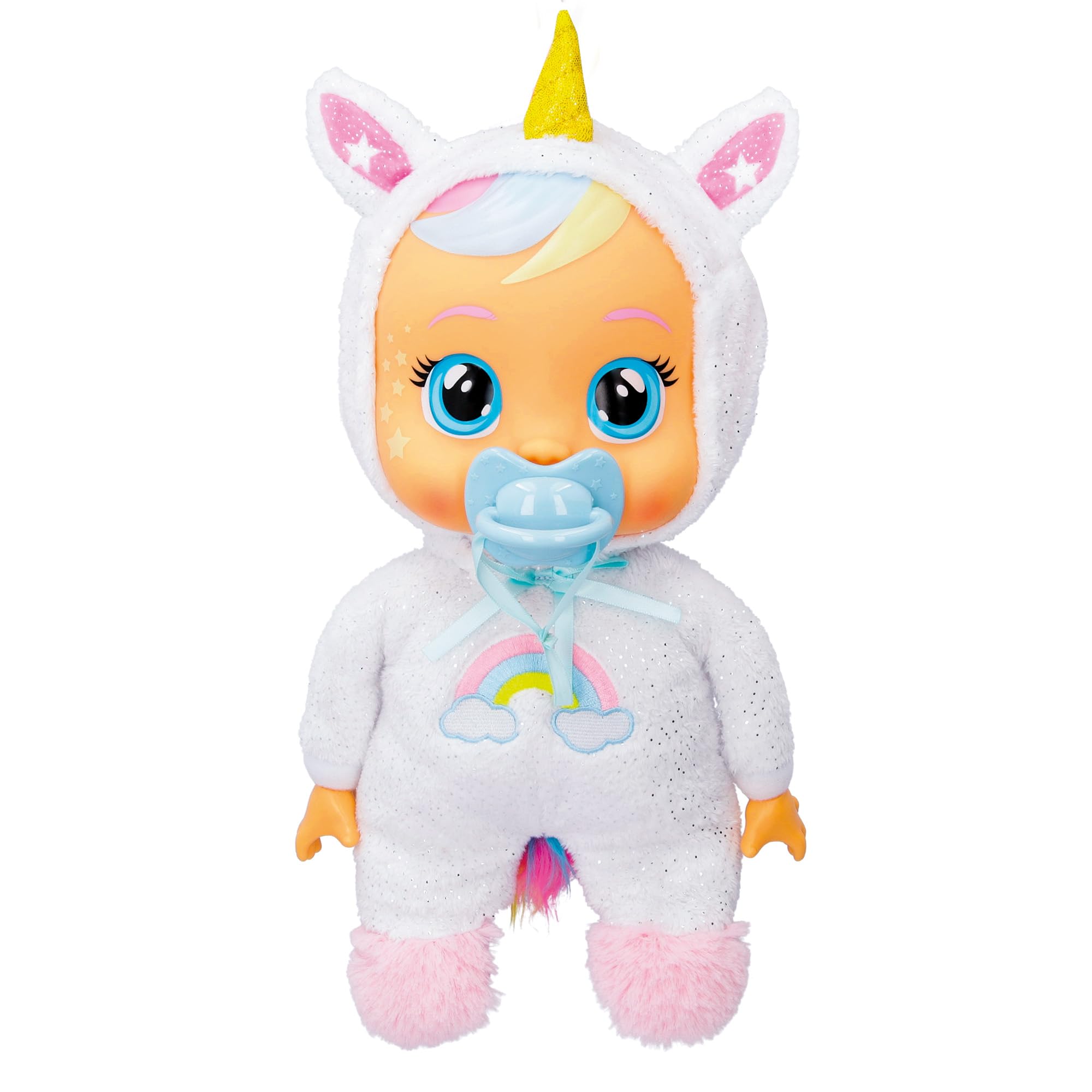 Cry Babies Goodnight Dreamy - Interactive Soft Cuddly Doll, Bedtime Doll with Night Light and Lullabys - Gift Toy for Girls and Boys Ages 18 Months and Up