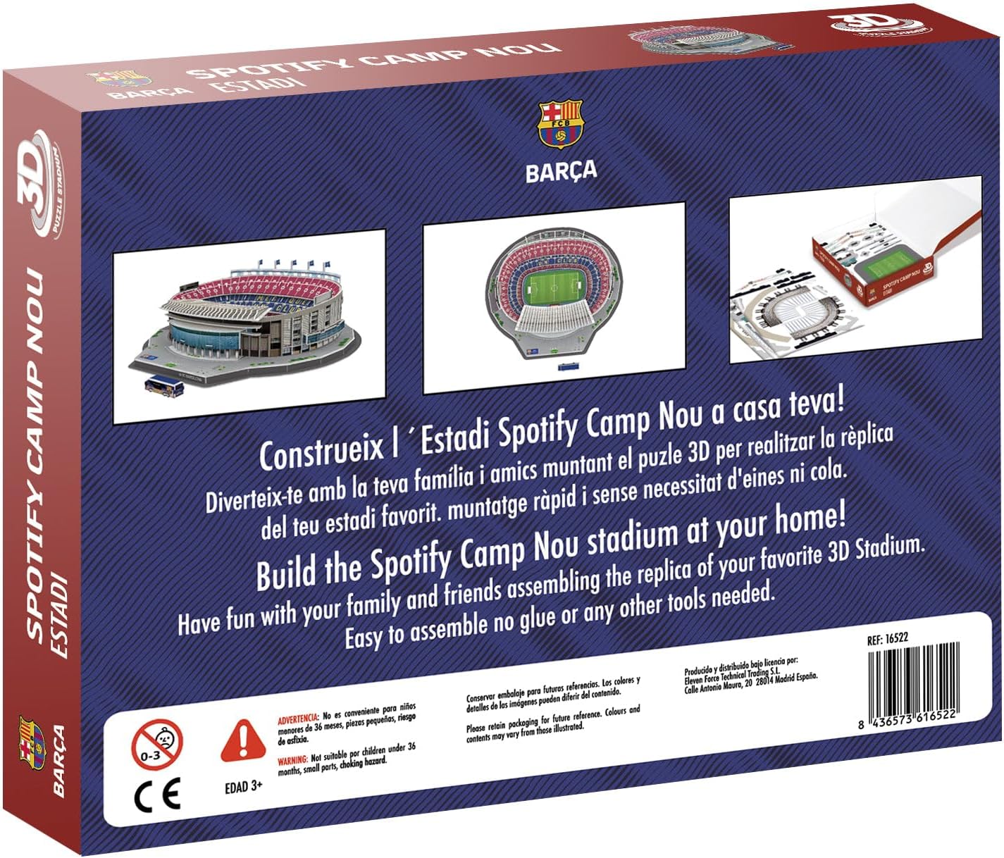Banbo Toys: Fc Barcelona - Spotify Camp Nou 3D Stadium Puzzle (16522)(Fcb) (16522)