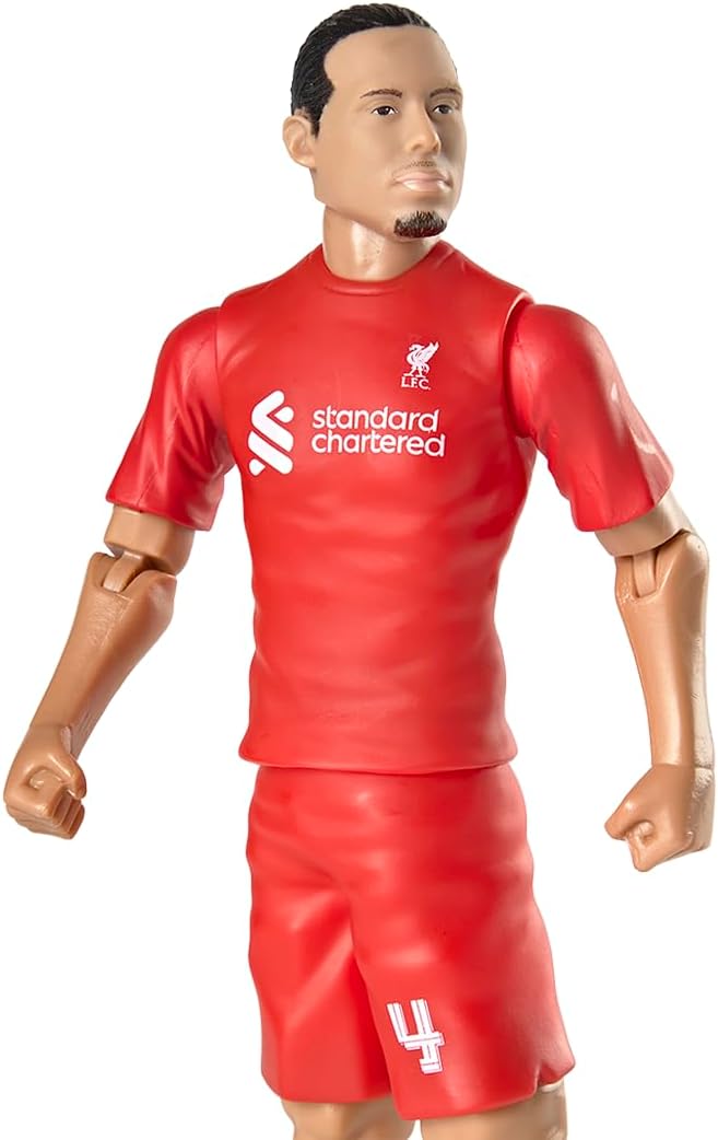 Banbo Toys Liverpool Virgil Van Dijk 8" Collectible Soccer Action Figure