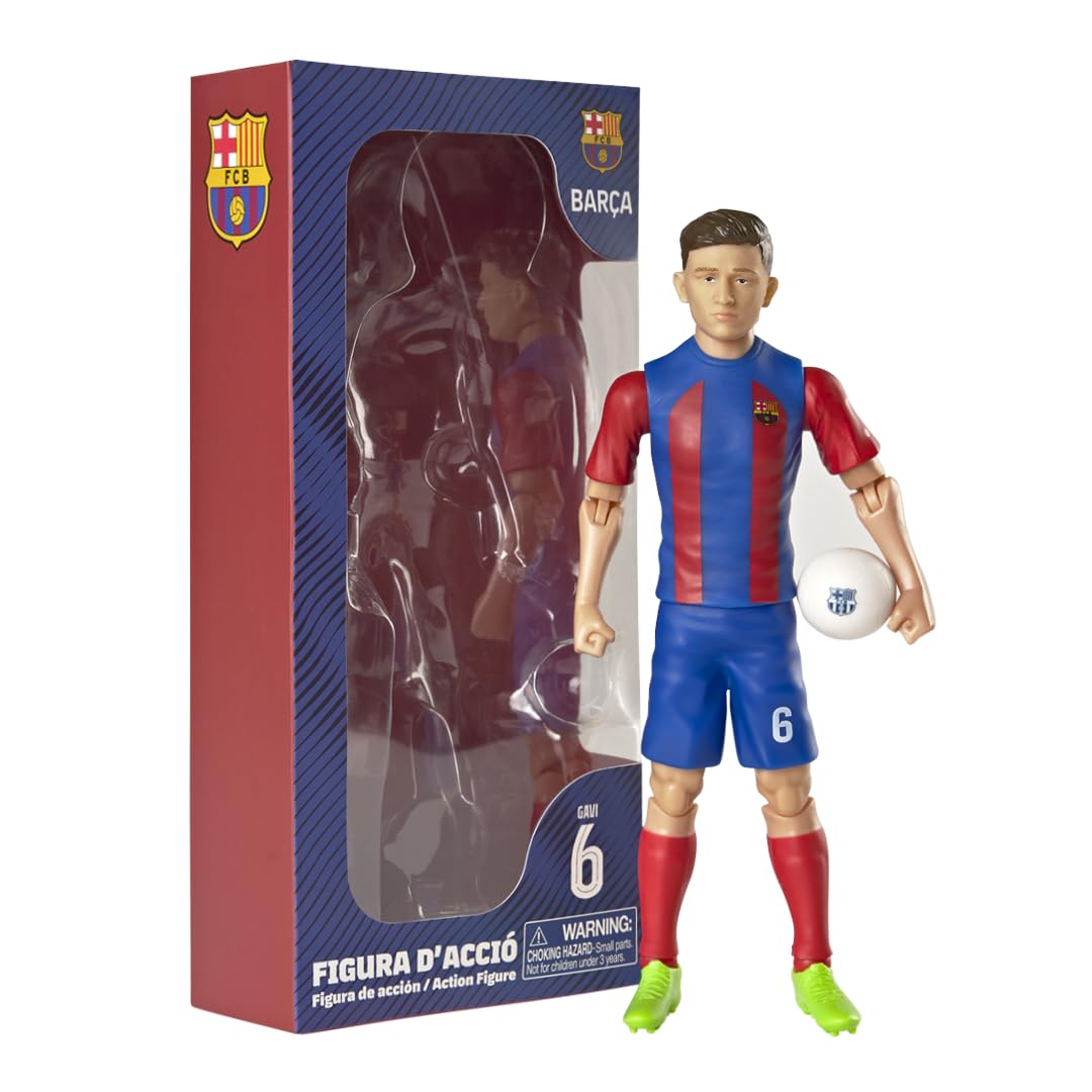 Banbo Toys FC Barcelona GAVI 8" Collectible Soccer Action Figure