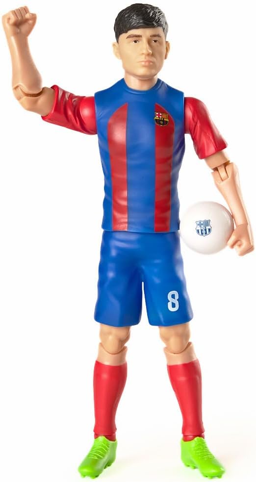 Banbo Toys FC Barcelona Pedri 8" Collectible Soccer Action Figure