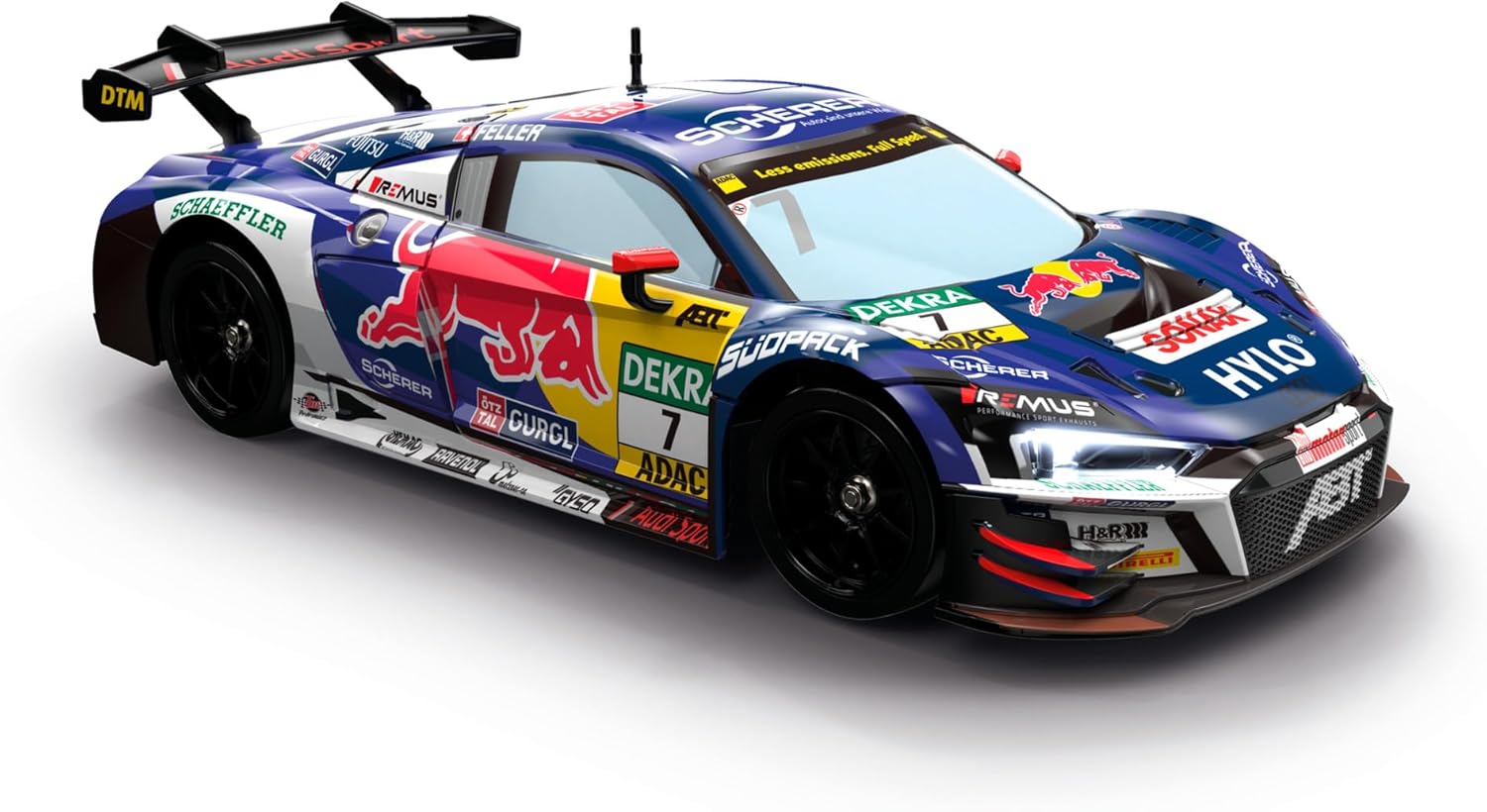 Carrera - 370160149 RC 2.4GHz ABT Red Bull Audi R8 LMS GT3 EVO II, Steam Length 28cm