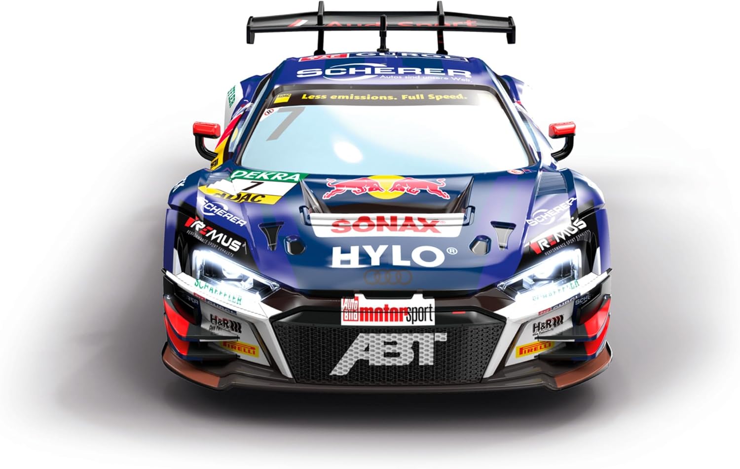 Carrera - 370160149 RC 2.4GHz ABT Red Bull Audi R8 LMS GT3 EVO II, Steam Length 28cm
