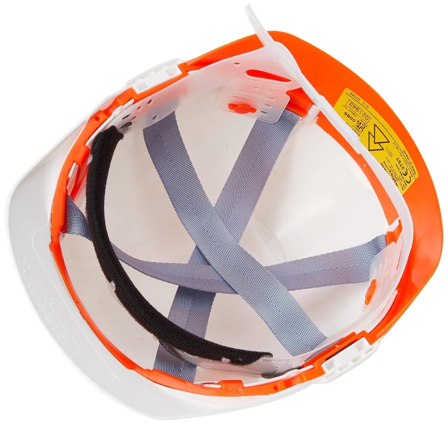 Reflex Saf Helmet Orange Flash White