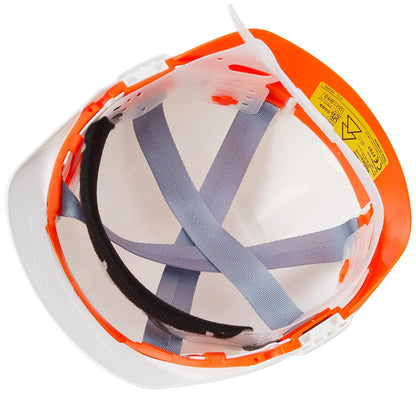 Reflex Saf Helmet Orange Flash White