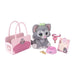 Disney Princess Style Collection My Trendy Kitty & Tote, Officially Licensed by Jakks Pacific, Interactive Animal Toys for Kids, Adorable Plush Kitten & Princess Accessories, Gift for Girls 3+