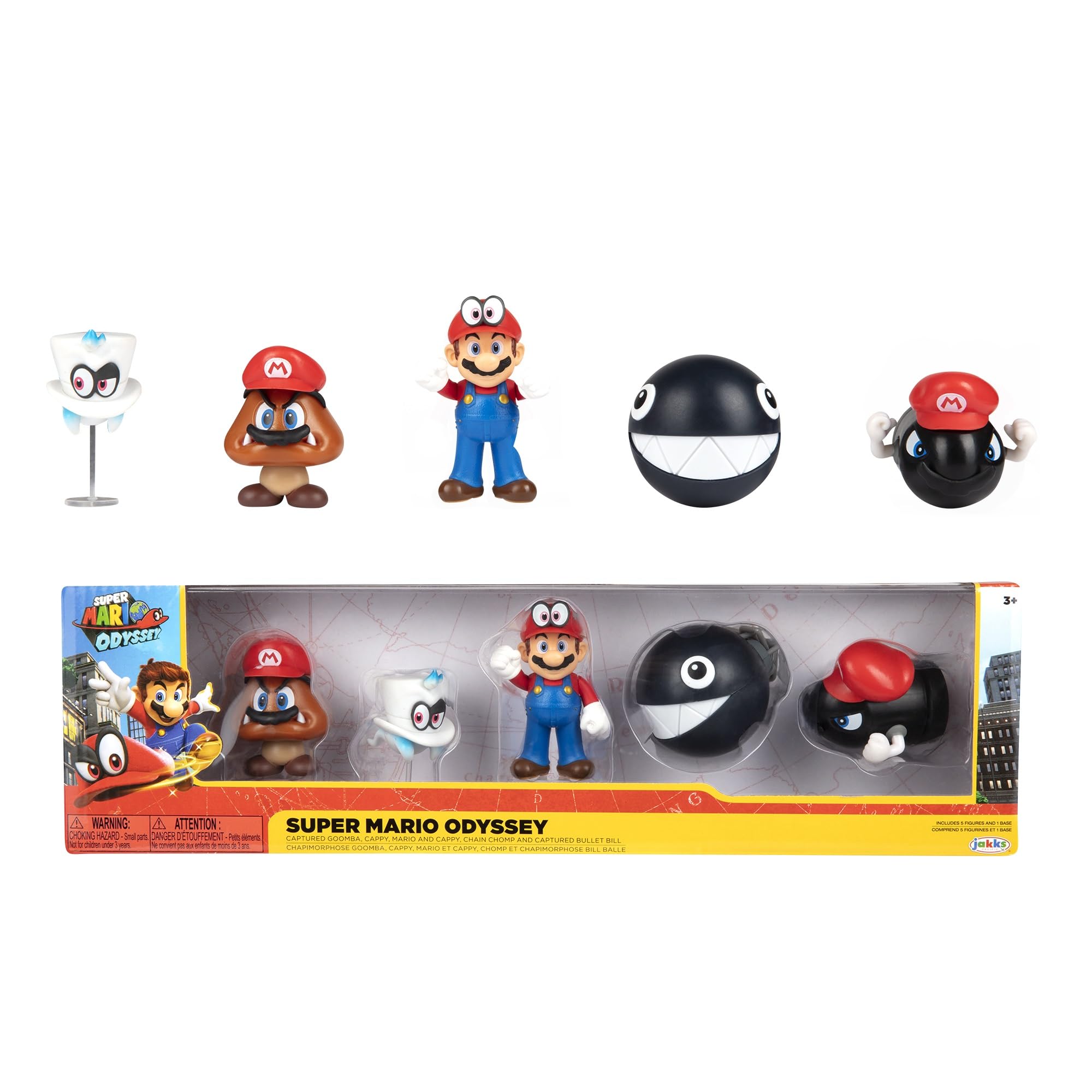 Super Mario Nintendo Odyssey Action Figures Multi-Pack Poseable Articulated 2.5-Inch Collectible Toys Perfect for Kids & Collectors Alike! for Kids Ages 3+