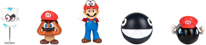 Super Mario Nintendo Odyssey Action Figures Multi-Pack Poseable Articulated 2.5-Inch Collectible Toys Perfect for Kids & Collectors Alike! for Kids Ages 3+