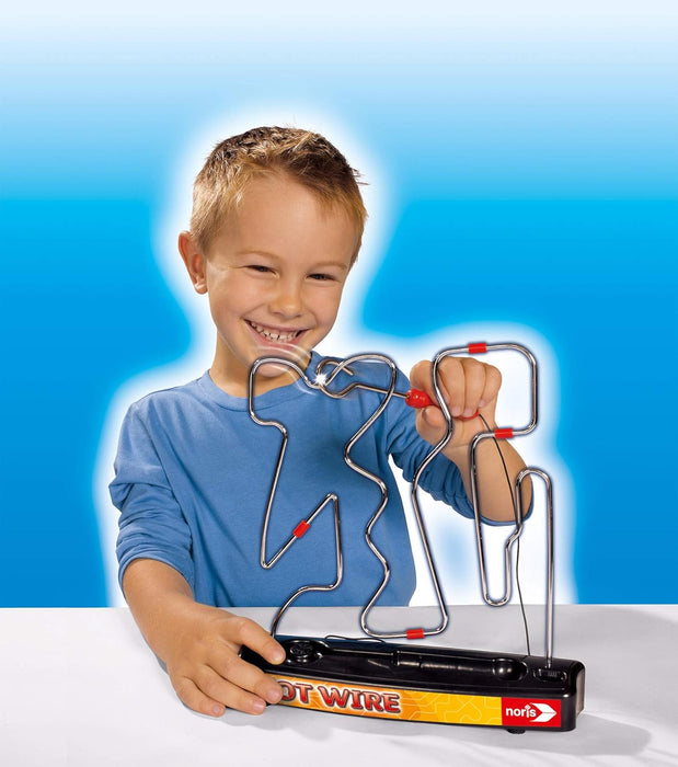 Noris 606060172 Hot Wire, het bekende behendigheidsspel voor het hele gezin (batterijen niet inbegrepen), vanaf 3 jaar