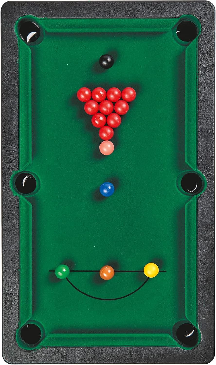 Noris 606167704 Pool Billiard & Snooker, includes 2 cues, 16 billiards and 17 snooker balls and triangle, suitable for children aged 4 and over