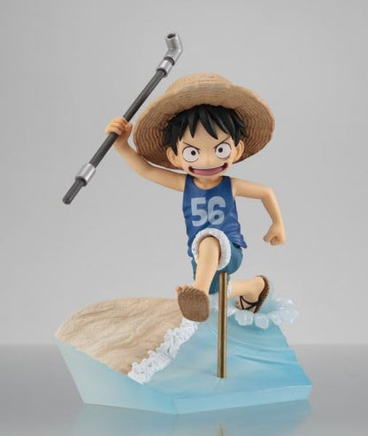 Megahouse, Gem Series Monkey D. Luffy, Run! Run! Run, 15th Anniversary Version, MH839146, Mehrfarbig, Sammelfigur, optimal für Anime-Fans
