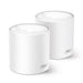 TP-Link Deco X50 Mesh WLAN Set (2-pack), Wi-Fi 6 AX3000 Dualband Router & Repeater, 3x Gigabit-poorten per unit, Aanbevolen voor woningen met 3-4 slaapkamers, Uitgebreide Jeugdbescherming
