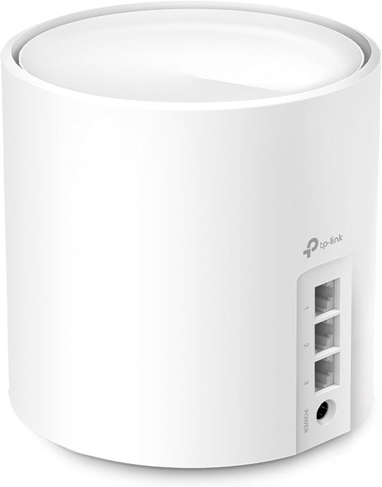 TP-Link Deco X50 Mesh WLAN Set (2-pack), Wi-Fi 6 AX3000 Dualband Router & Repeater, 3x Gigabit-poorten per unit, Aanbevolen voor woningen met 3-4 slaapkamers, Uitgebreide Jeugdbescherming