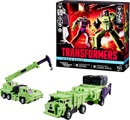 Transformers Studio Series, Constructicon Long Haul e Constructicon Hook, action figure ispirate al film "Transformers: The Movie"