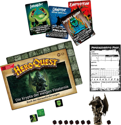 Avalon Hill HeroQuest Joe Manganiello's The Crypt of Perpetual Darkness - Confezione avventura (gioco base HeroQuest
