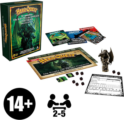 Avalon Hill HeroQuest Joe Manganiello's The Crypt of Perpetual Darkness - Confezione avventura (gioco base HeroQuest