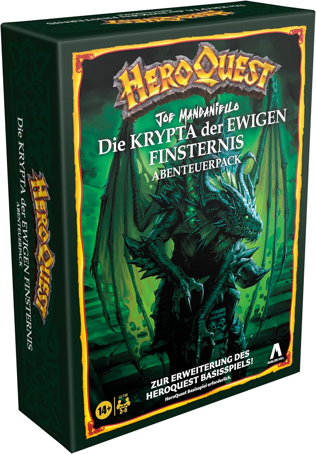 Avalon Hill HeroQuest Joe Manganiello's The Crypt of Perpetual Darkness - Confezione avventura (gioco base HeroQuest
