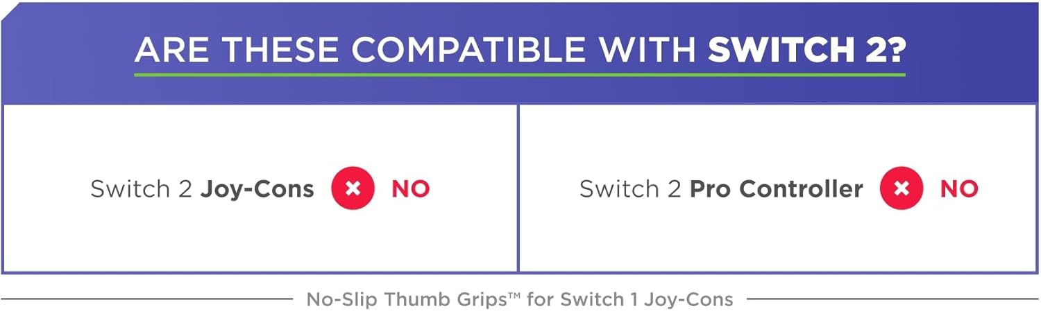 KontrolFreek Manopole antiscivolo per controller Nintendo Switch Joy-Con | confezione da 8 | blu/verde/rosso/nero/rosa/viola/arancione