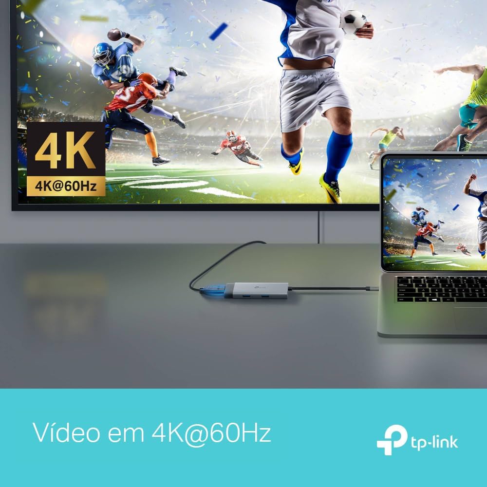 TP-Link UH5020C Hub USB-C 5 in 1-2 porte USB 3.0, 2 porte USB-C, design compatto e leggero, ad alta velocità di trasferimento dati, Plug & Play per PC, Mac e dispositivi USB-C