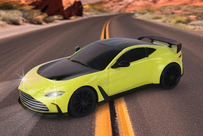 Carson 1:24 Aston Martin Vantage 2.4GHz 100% RTR Remote Controlled Car LED Lighting Driving Time Approximately 60 Minutes RC Vehicle Remote Control Remote Controlled Toy