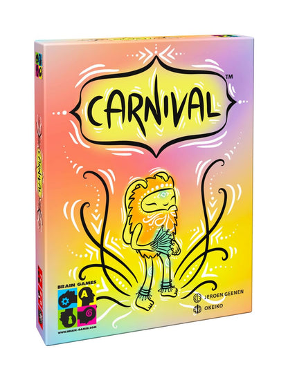 Brain Games Carnival – Playing Card Games – Card Game with Tactical Choices of Memorization and Maximum Interaction Between Players – Ages 7+ – 2 to 6 Players – 30 Min