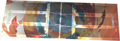 Greater Than Games: Compile: Playmat 2 - Measures 11 x 29.5, Vinyl Neoprene Playmat to Organize Cards, Area Control Strategy Card Game Accessory