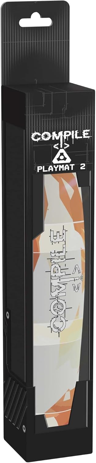 Greater Than Games: Compile: Playmat 2 - Measures 11 x 29.5, Vinyl Neoprene Playmat to Organize Cards, Area Control Strategy Card Game Accessory
