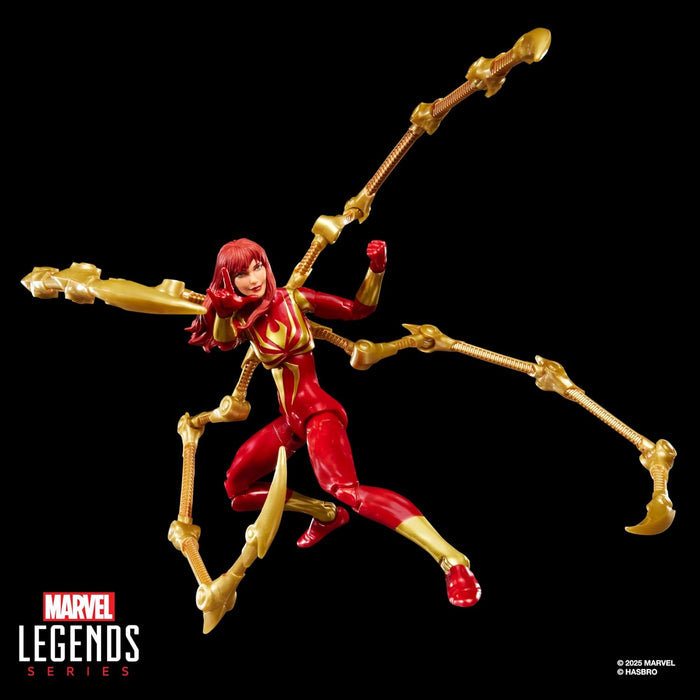 Marvel Legends Series Magic: The Gathering Mary Jane Watson (Iron Spider), Spider-Man Action Figure and Exclusive Foil Trading Card
