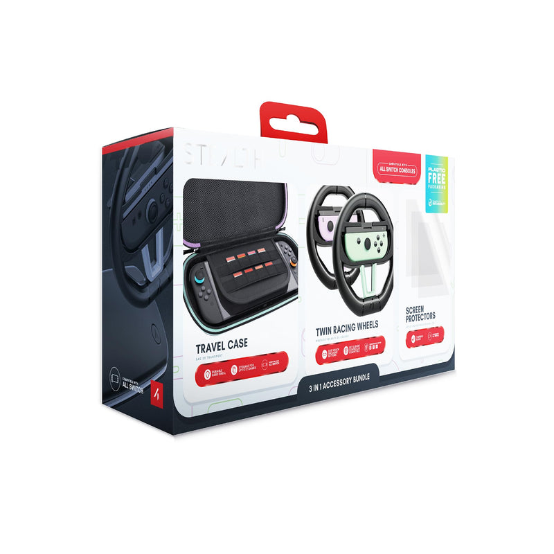 STEALTH 3-in-1 Accessory Bundle, Compatible with Switch, Switch 2 and Switch OLED