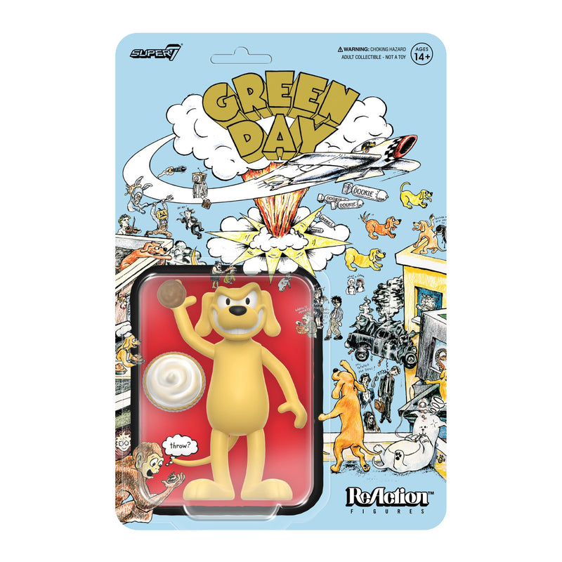 Super7 Reaction Figure Green Day Dookie Dog - 3.75" Green Day Action Figure with Accessories - Classic Punk Rock Collectibles and Retro Toys