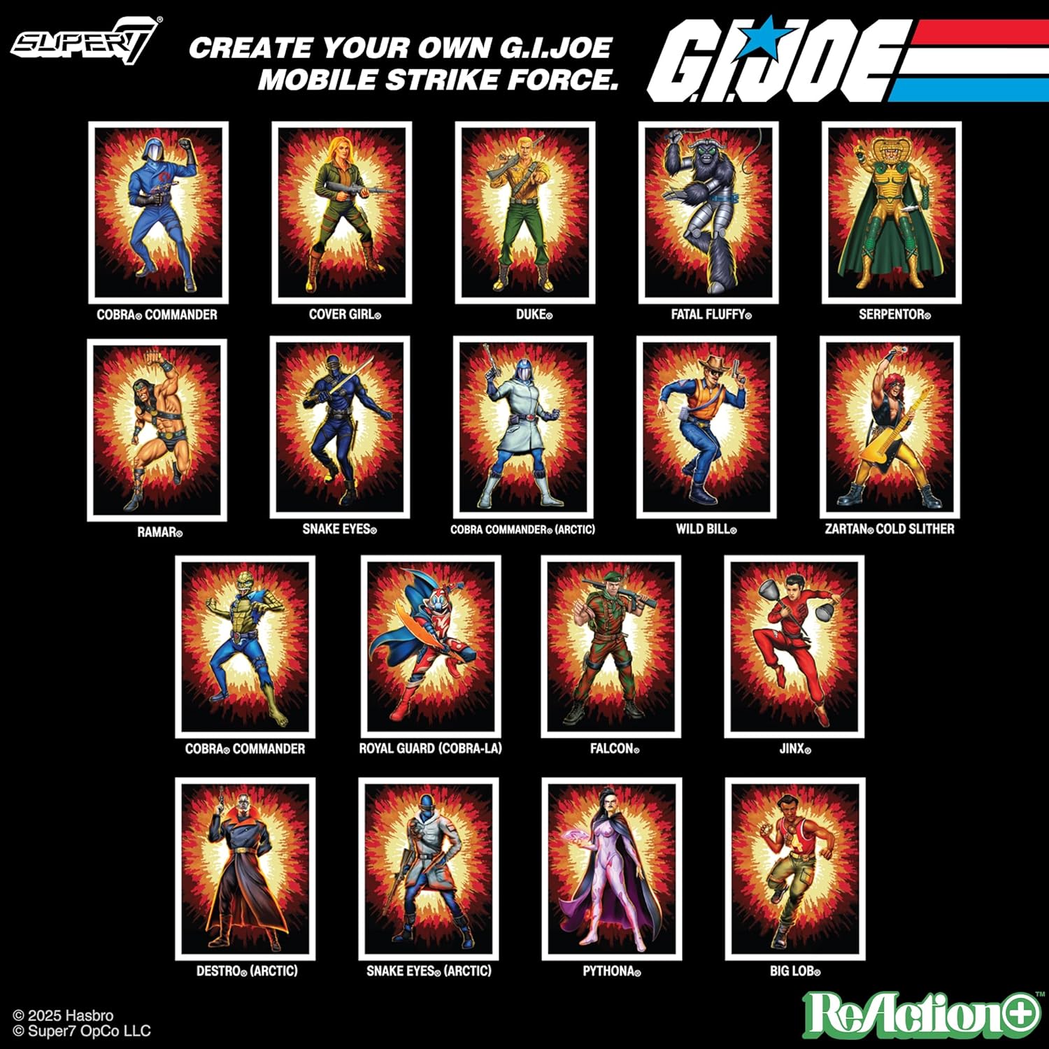 Super7 G.I. Joe Reaction+ Wave 05 (Film) - Arctic Snake Eyes Action Figure (Film)