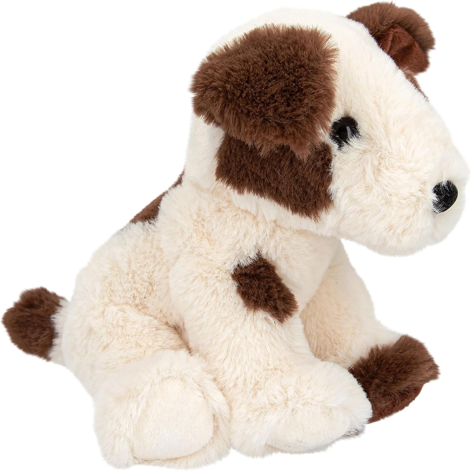 Depesche 13766 TOPModel Fur Ever Friends Cuddly Toy Dog Bobby with Soft Fur in Cream and Brown, Approx. 16 cm Plush Toy