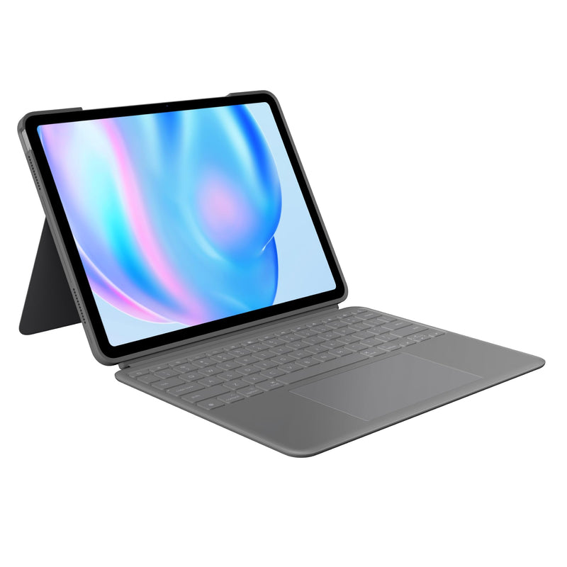 Logitech - Combo Touch Ipad Air 11-Inch (M2) - Oxford Grey - Pan - Nordic