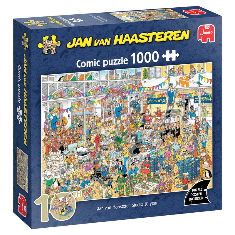 Jan Van Haasteren - Jvh Studio 10 Jaar (1000 Stukjes)