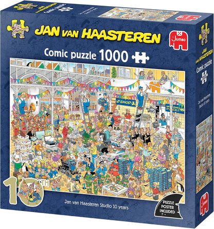 Jan Van Haasteren - Jvh Studio 10 Jaar (1000 Stukjes)