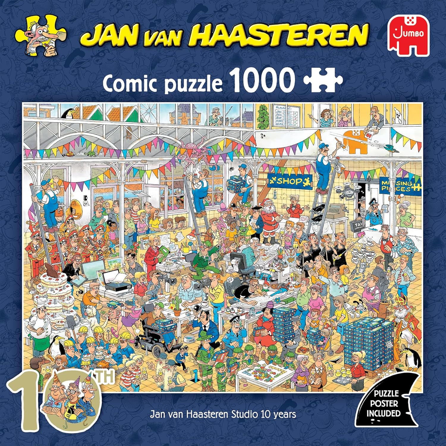 Jan Van Haasteren - Jvh Studio 10 Jaar (1000 Stukjes)