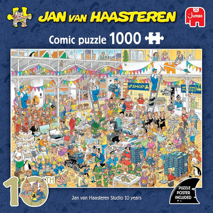 Jan Van Haasteren - Jvh Studio 10 Jaar (1000 Stukjes)