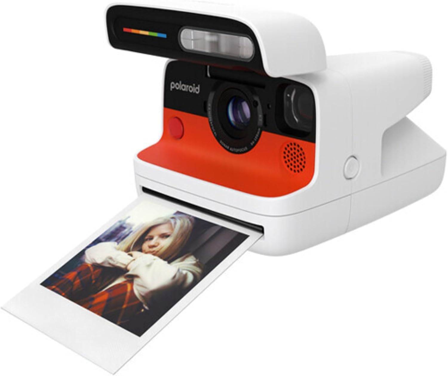 Polaroid Flip Instant Camera with Sonar Autofocus and Retro Design (White)