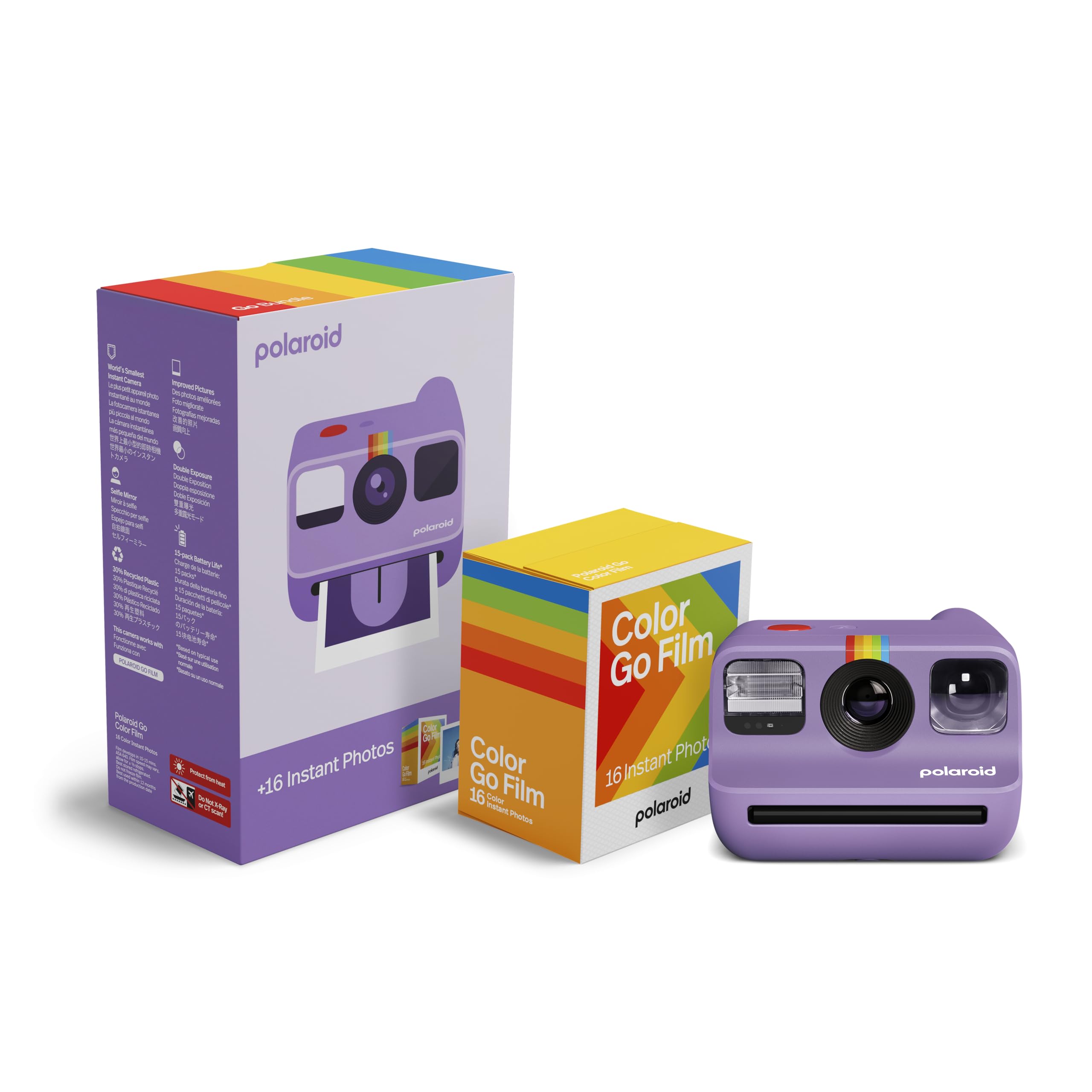Polaroid - Go Gen 2 Purple + Color Film Bundle (16 Photos) (6566