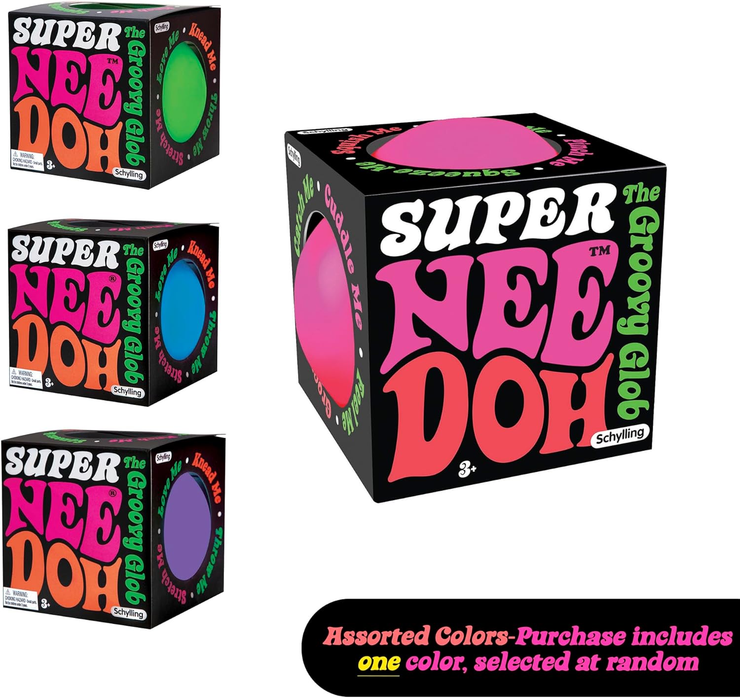 Schylling SC-SPND Super Nee Doh, diverse ontwerpen en kleuren