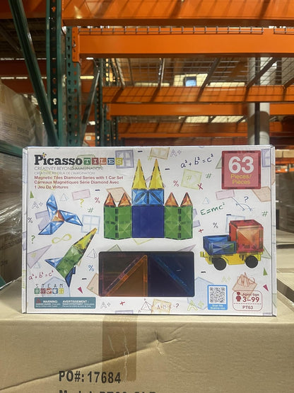 Picasso Tiles - Diamond Series Set (63 Pcs) (pt63)