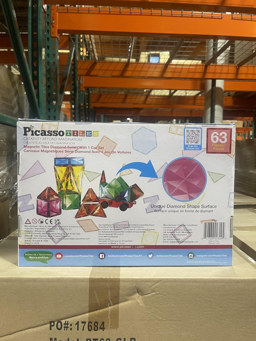 Picasso Tiles - Diamond Series Set (63 Pcs) (pt63)