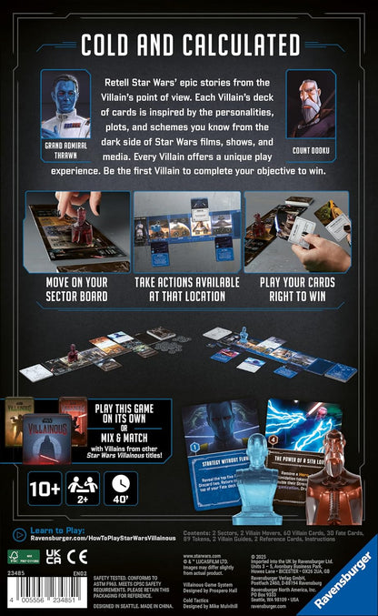 Ravensburger Star Wars Villainous Game – Cold Tactics Strategy Family Board Games for Adults & Kids Age 10 Years Up - 2 to 3 Players